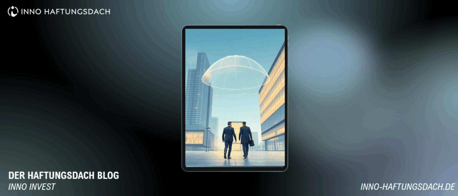 Zwei Vermögensverwalter auf dem Weg zur eigenen Multi-Family-Office-Gründung unter dem INNO-Haftungsdach – Symbolbild für unternehmerische Unabhängigkeit in der Vermögensverwaltung.