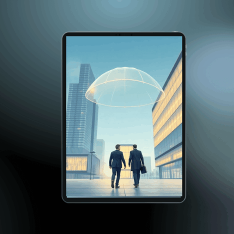 Zwei Vermögensverwalter auf dem Weg zur eigenen Multi-Family-Office-Gründung unter dem INNO-Haftungsdach – Symbolbild für unternehmerische Unabhängigkeit in der Vermögensverwaltung.